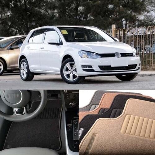 5pcs Premium Auto Fabric Nylon Anti-slip Floor Mats Carpet For VolksWagen Golf