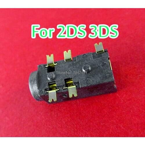 60pcs Original earphone jack socket for 3DS for 2DS for Nintendo 2DS 3DS Replacement headphone dock connector
