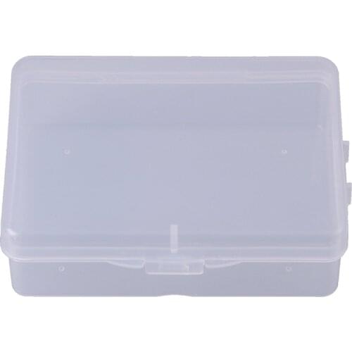 9cm*6.5cm*3cm Transparent Plastic Storage Box Clear Square Multipurpose
