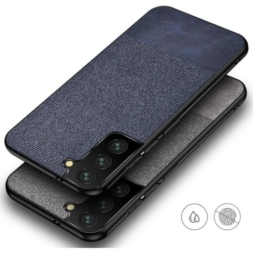 Phone Case For Samsung S21 Plus S21 Ultra Cloth Fabric + Soft frame Back Cover for samsung s20 ultra s21 Schockproof phone cover
