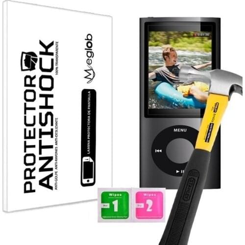 Screen protector Anti-Shock Anti-scratch Anti-Shatter compatible with Apple iPod Nano 5