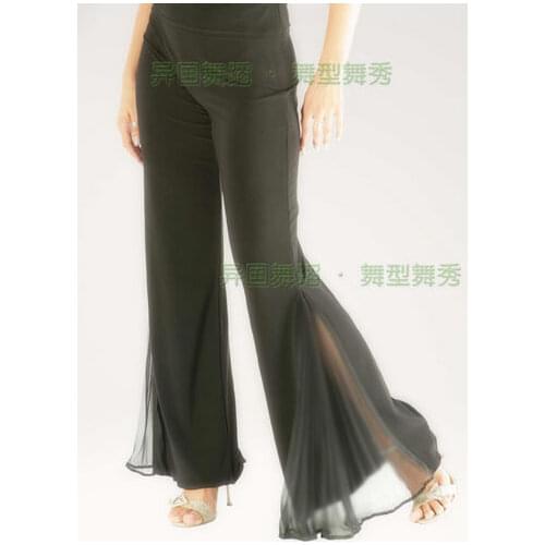 Exotic dance, ballroom dance, modern dance, mini horn, embedded chiffon, modern pants, P12005