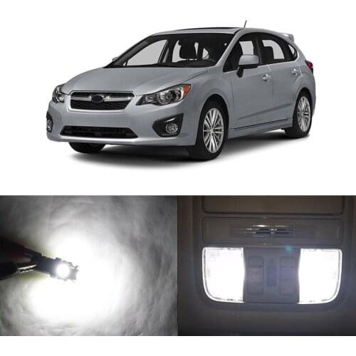 Pack White Led Interior Package Kits For Subaru Impreza 2008-2017 Dome Map Trunk License Light CANBUS Bulbs