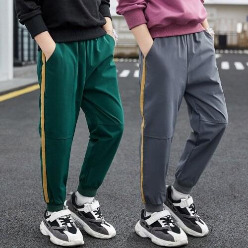 Soft Spring Autumn Casual Pants Boys Kids Trousers Children Clothing Teenagers School Cotton Home Gift Beach High Quality