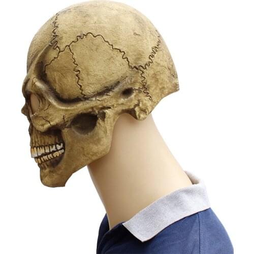 New Sale Scary Skull Full Head Mask Halloween Cosplay Party Prop Horror Latex Novelty It Is The First Choice For Cosplay Patry