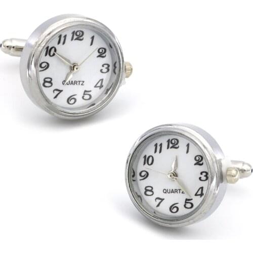 A Pair of Works Quartz Clocks Cufflink Cuff Set 2 PCs