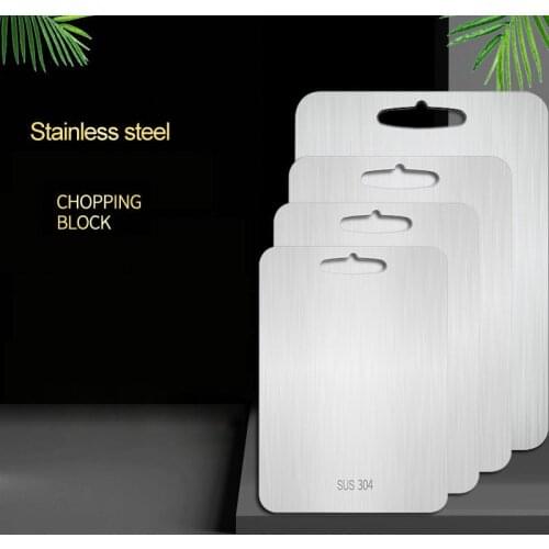 304 Stainless Steel Cutting Board, Vegetable Chopping Board & Cutting Boards for Meat, Cheese|Antimicrobic, Mildewproof