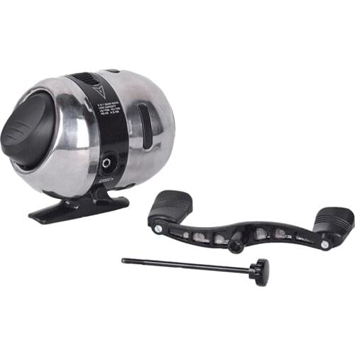 Stainless Steel Bow Fishing Reel Rope Pot Bowfishing Tool Archery Compound Recurve Bow Hunting Component for Left Right Hand