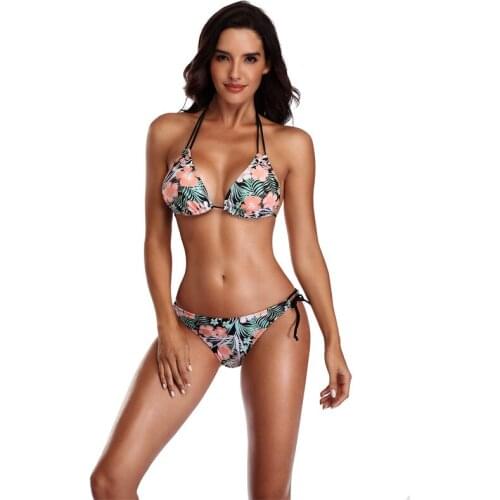 Sexy Bikini 2021 Swimwear Woman Swimsuit New Push Up Bikini Set Bathing Suit Women Print Floral Beachwear Biquini Two Piece Suit