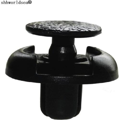 Shhworldsea auto clip and fastener push type reatiner fender liner for land cruiser for RAV 53879-60010 fits into 7mm hole