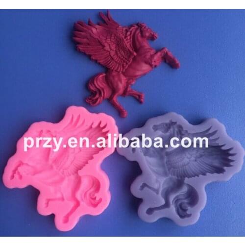 Unicorn Pegasus Shaped silicone fandont mold Unicorn Pegasus Silica gel moulds horse Chocolate molds candy mould silicone molds