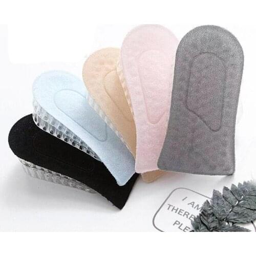 1 Pair Fashion Durable Comfort Unisex Women Men Silicone Gel Lift Height Increase Shoe Insoles Heel Insert Pad Shoe Accessories