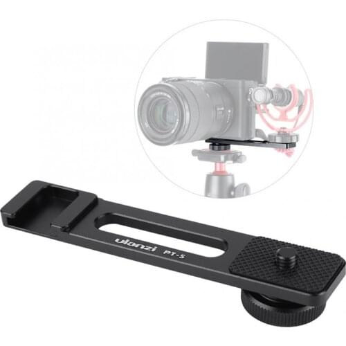 Ulanzi PT-5 Vlogging Microphone Mount Tripod Adapter Bracket Stand for Sony A6400 A6500 A6300 Photograph