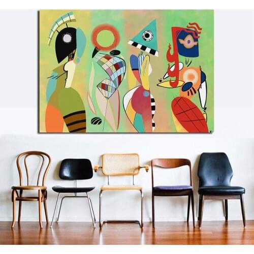 Wassily Kandinsky By That Careless Fairy Oil Painting Moder Home Decor Picture Wall Pictures For Living Room No Frame