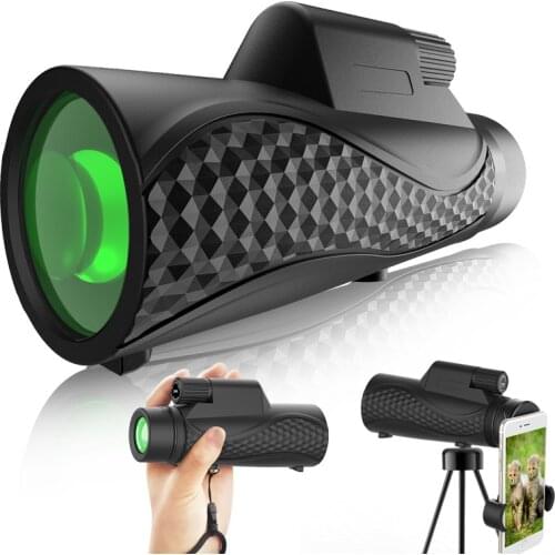 Waterproof 12x42 Night Vision Telescope Super Telephoto Zooms Monocular Telescope For Hiking Camping Tourism