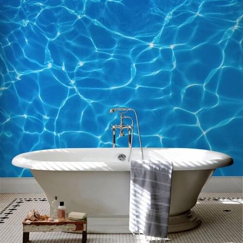 3D Wallpaper PVC Waterproof Self-Adhesive Photo Wall Murals Wallpapers Modern Sea Wave Wall Painting Sticker Papel De Parede 3 D