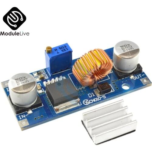 5A DC-DC Step Down Adjustable Power Supply Module LED Lithium Charger XL4015 4~38V 96% 5A DC adjustable step-down module
