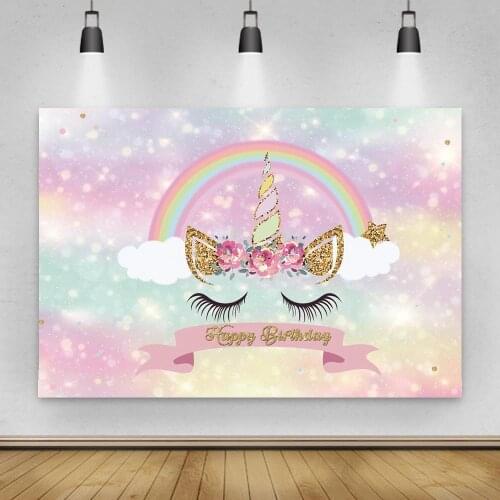 Watercolor Pastel Photography Backdrop Pink and Blue Bokeh Photo Background Silver Glitter Star Backdrop for Newborn Baby