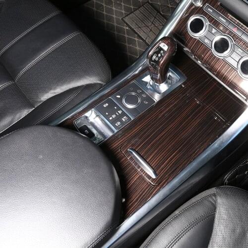 For Landrover Range Rover Sport RR Sport 2014-2018 Red Ash Wood Style ABS Plastic Center Console Cover Trim Left Hand driver