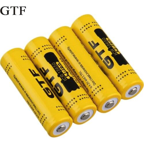 Readable ion-ion batteries for LED flashlight, gtf, 1 piece, 18650, 3.7v, 12000mah, rechargeable battery