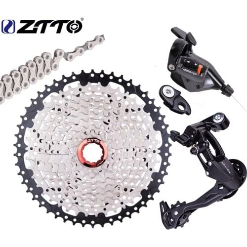 10 Speed MTB Cassette 10S 11-50T With Chainwheel Mountain Bike k7 Wide Ratio Freewheel Bicycle sprocket For XT SLX XO X0 X9 X7