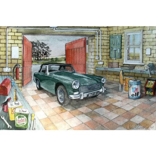 CLASSIC BRITISH CARS METAL TIN SIGN POSTER WALL PLAQUE