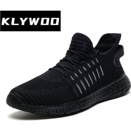 KLYWOO Unisex Mesh Shoes Lightweight Sneakers Men Fashion Casual Running Shoes Plus Size 46 Slip on Mens Loafers Male Footwear