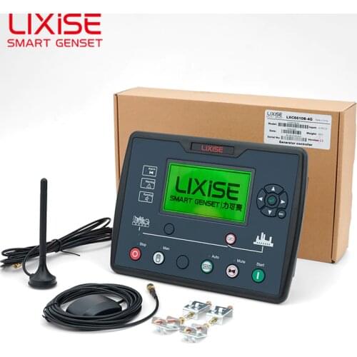LXC6610B-4G diesel generator set remote auto start controller module support GPS cloud service functions monitor panel