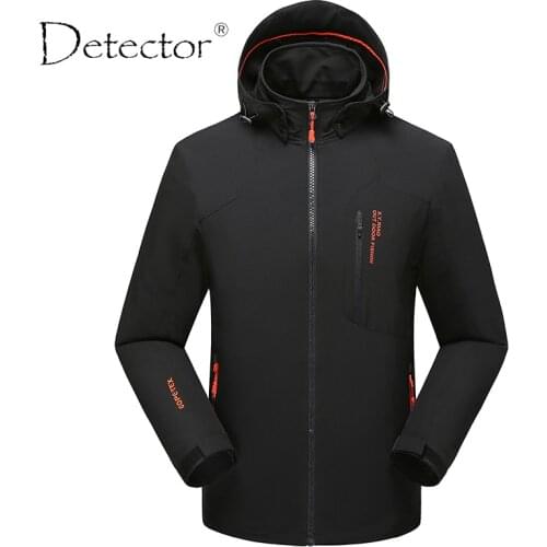 Detector Men Windproof Waterproof Thermal Softshell Jacket Hunting Fishing Camping Hiking Jacket Outdoor Clothing