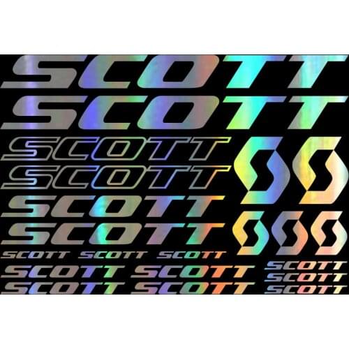 21pcs 32cm*22cm for SCOTT BIKE FRAME STICKERS DECALS SHEET BICYCLE CYCLING Car Sticker Car Accessories Decoration