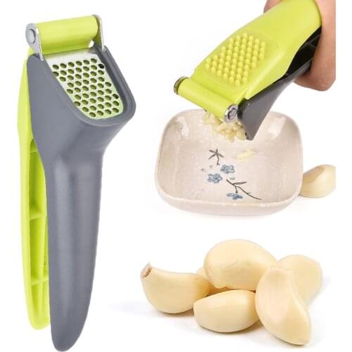 Stainless Steel Garlic Press Crusher Multifunction Handheld Ginger Garlic Mincer Home Cooking Vegetables Squeezer Masher Tools