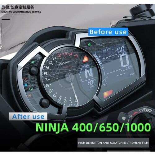 Motorcycle LCD Dashboard Instrument Membrane Rear Mirror Anti Fog Scratch Protective Film for Kawasaki Ninja650 400 1000 1000SX