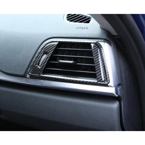 Fit For BMW 3 Series F30 F34 3GT 2013-2018 Car Dashboard Side Air Vent Frame Cover Bezel Styling Trim 2Pcs/set Carbon Fiber ABS