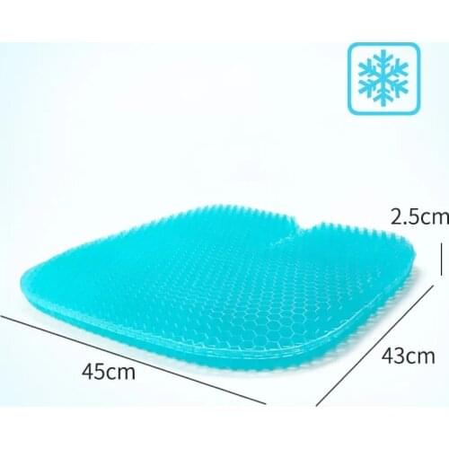 Multifunctional Honeycomb Gel Chair Cushion Car Office Travel Ice Cushion Breathable Seat Cushion Non-Slip Durable Seat Pads
