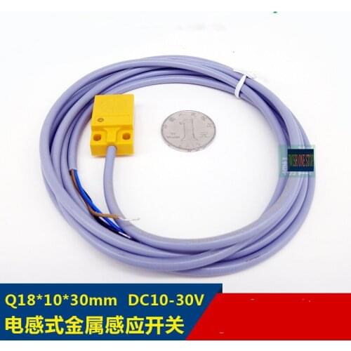 Q18 square metal sensor three-wire DC NPN/PNP normally open / normally closed 12V 24V