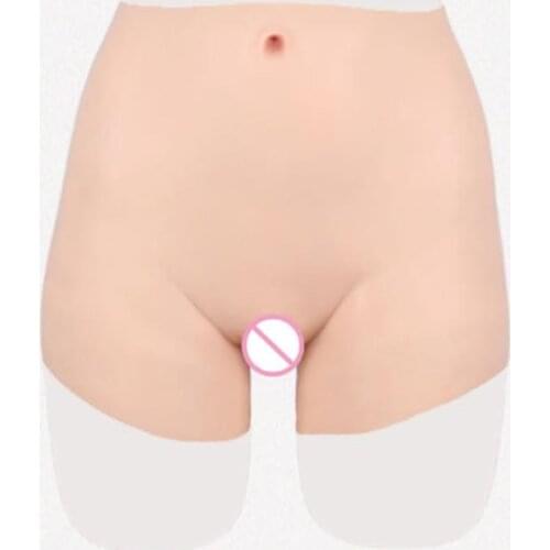 Silicone Pants With Realistic Vagina Artificial Fake Pussy Underwear for Cosplay Drag Queen Shemale Crossdresser Transgender