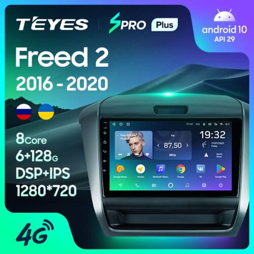 TEYES SPRO Plus For Honda Freed 2 2016 - 2020 Car Radio Multimedia Video Player Navigation GPS Android 10 No 2din 2 din DVD