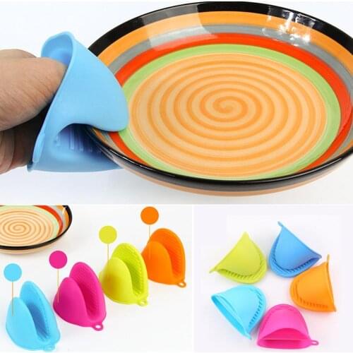 High Quality Reusable 1pc Kitchen Silicone Glove BBQ Mitt Heat Slip Resistant Grip Baking Mitt Oven Pot Holder