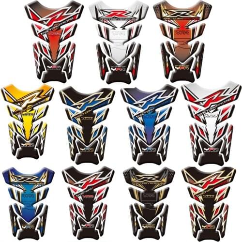 Motorcycle 3D Fuel Tank Protective Stickers Decals For Yamaha YZF R1 R6 R3/R25 Tank Protective Stickers