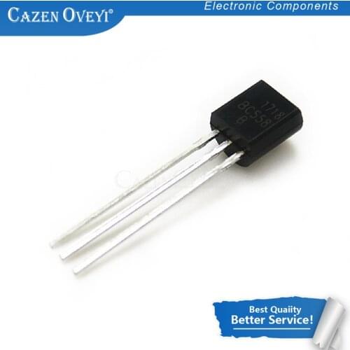 100pcs/lot BC558B BC558 558B TO-92 Free Shipping In Stock