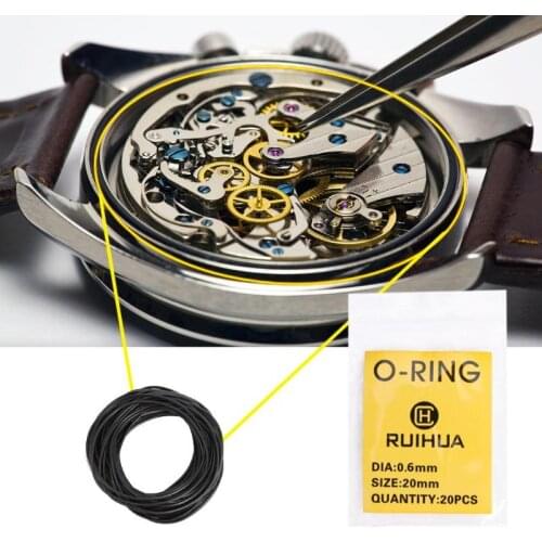 200pcs/set 16-34mm Waterproof Rubber O-Ring Watch Back Cover Seal Gaskets Watch Repair Parts