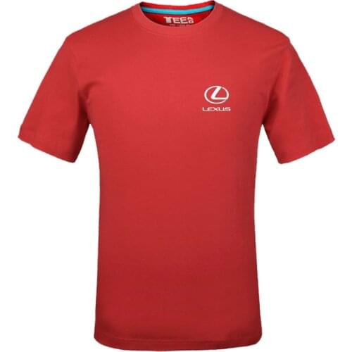 2021 Lexus Logo T Shirt Letter Printed Fashionable Round Neck T-shirts Short Sleeve T-shirt