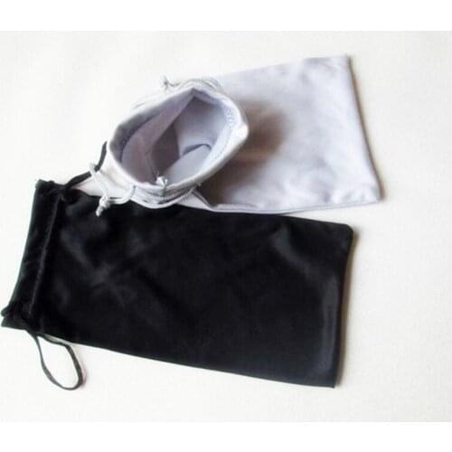 25PCS 9*17cm Black Grey Microfiber Sunglasses eyewear Pouch Spectacle Glass Cloth Bag Pouch custom glasses pouch