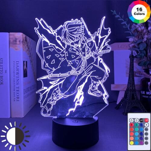 3D lamp Led Night Light Anime Demon Acrylic Neon Bedroom Table Decor NightLight Slayer Kids Birthday Gift Bedside Christmas