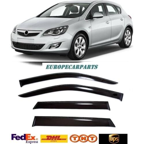 For Opel Astra J Hb 2009-2016 Side Window Visors Sun Rain Guard Vent Deflectors 4 pieces
