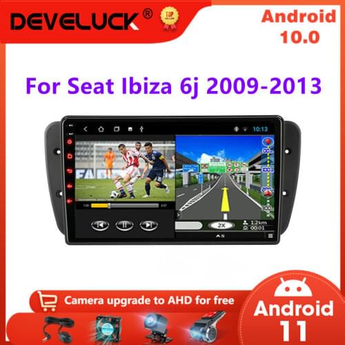 Android 10 Car Radio For Seat Ibiza 6j 2009 2010 2011 2012 2013 Multimedia Video Player GPS Navigation 2 Din RDS Stereo DVD Host