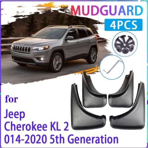 Car Mud Flaps for Jeep Cherokee KL 2014~2020 2015 2016 2017 2018 2019 Mudguard Splash Guards Fender Mudflaps Auto Accessories