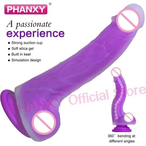 PHANXY Suction Cup Penis Dildo Realistic for Women Big Anal Dildo Sex Toys for Adults Woman Starpon Dildos Adult Sex Products