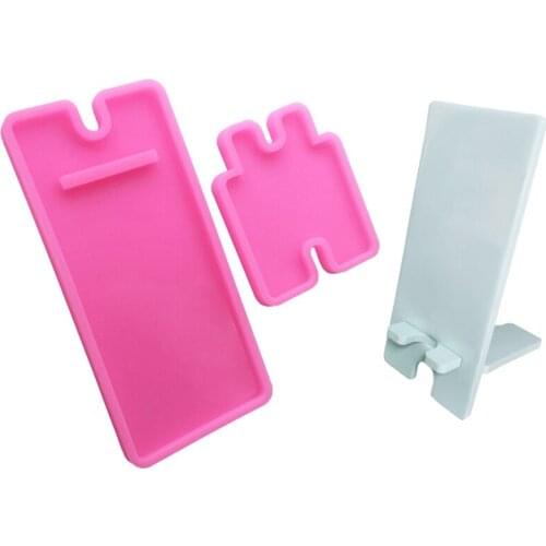 Phone Holder Handmade Phone Stand Silicone Mold Epoxy Resin Moulds Fondant Cake Decorating Tools