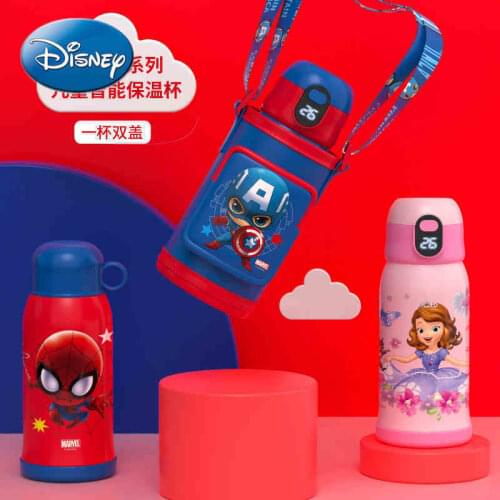 Disney Mickey Mouse Marvel Spiderman Childrens Mug with Straw Stainless Steel Large Capacity Mug